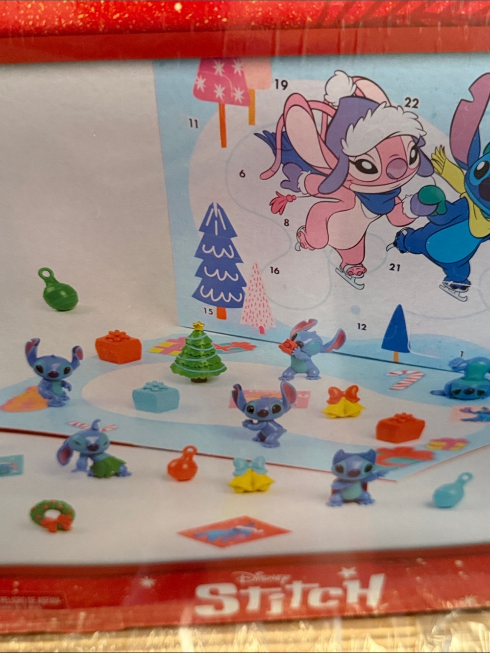 Disney Stitch Advent Calendar - Red and Blue Holiday Countdown - Picture 5 of 5